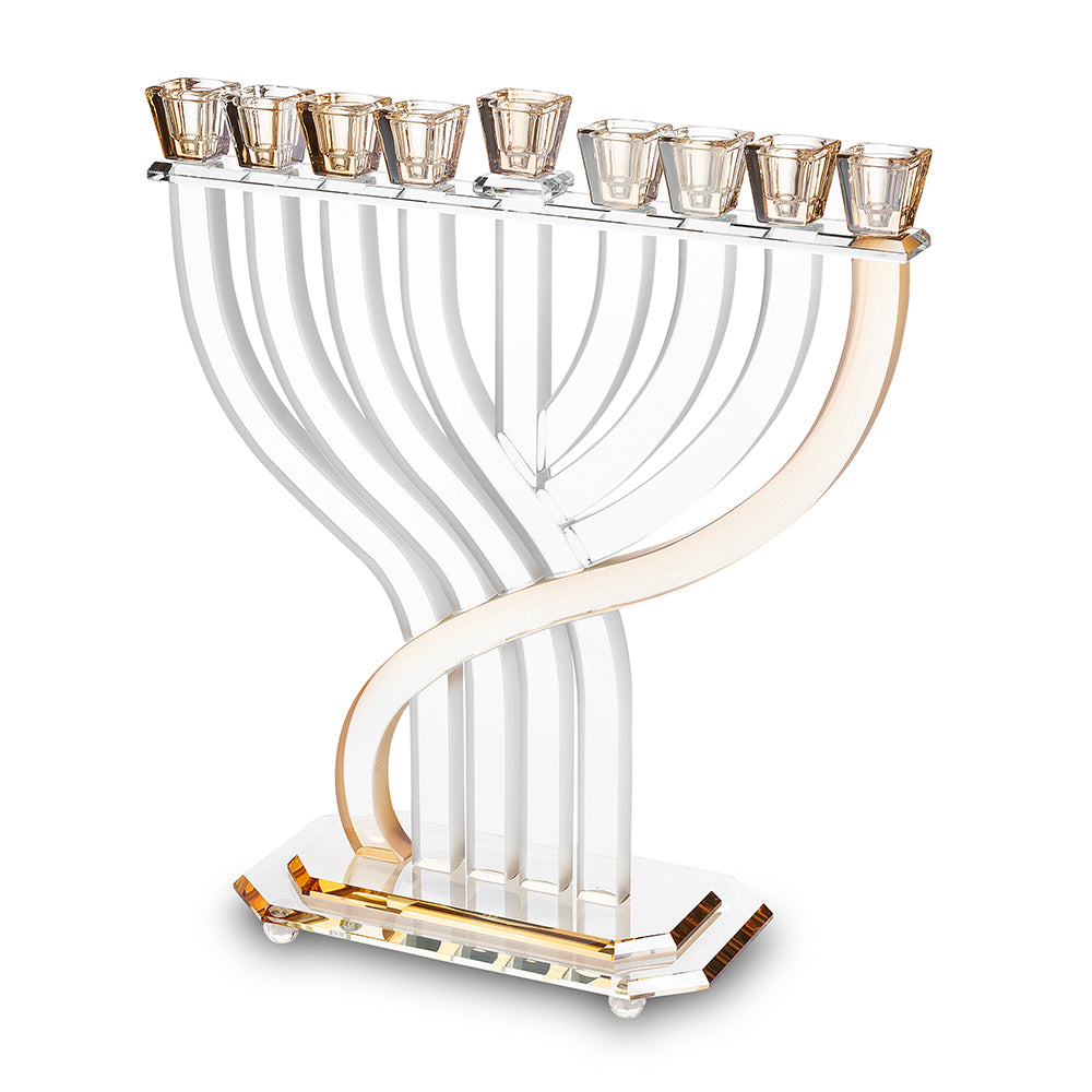 Crystal Elegant Hanukkiah 31x35 cm