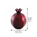 Aluminium Pomegranate Dark Red 17 cm - Maroon
