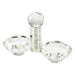 Crystal Salt Shaker 9.5*13.5 cm with Clear Glass Chips