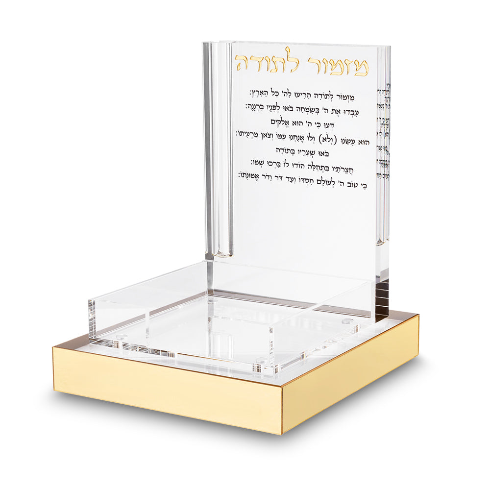 Stand Perspex for 'Memo' Paper 12x12.5 cm - Gold