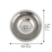 Hammered Stainless Steel Bowl Diameter 30 cm Diameter- Silver