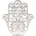 Metal Laser Cut Hamsa 18 cm Hebrew Home Blessing- Tree of Blessings