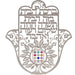 Metal Laser Cut Hamsa 25 cm Hebrew Home Blessing- Tree of Blessings
