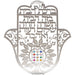 Metal Laser Cut Hamsa 32 cm Hebrew Home Blessing- Tree of Blessings