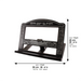 Mahagony Wooden Shtender 29x37 cm- Dark Brown with Jerusalem Themed Design