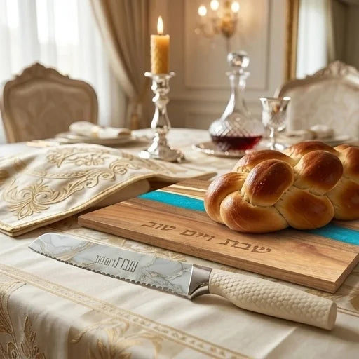 Challah Tray with Epoxy 41x28 cm