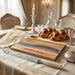 Challah Tray with Epoxy 41x28 cm