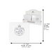 Benchers Stand for Rosh Hashana 17 cm- Silver - 24 pcs