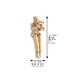 Polymer Hassidic Figurine with Cloth Legs 10.5 cm - Trombone Player