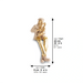 Polymer Hassidic Figurine with Cloth Legs 10.5 cm - Saxophone Player