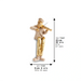 Polymer Hassidic Figurine with Cloth Legs 10.5 cm - Violin Player