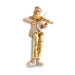 Polymer Hassidic Figurine with Cloth Legs 10.5 cm - Violin Player