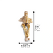 Polymer Hassidic Figurine with Cloth Legs 10.5 cm - Accordion Player