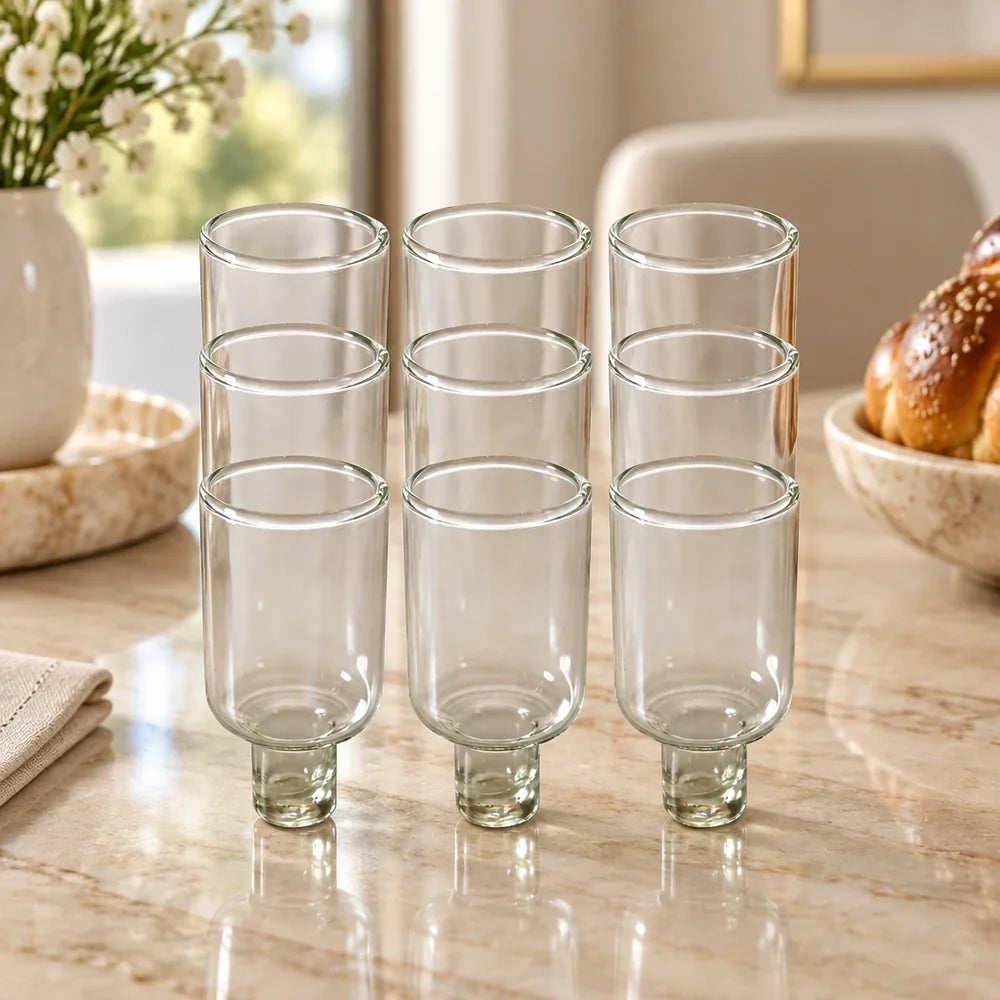 Nine Glass Oil Cups 4.5 cm - Narrow
