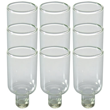 Nine Glass Oil Cups 4.5 cm - Narrow
