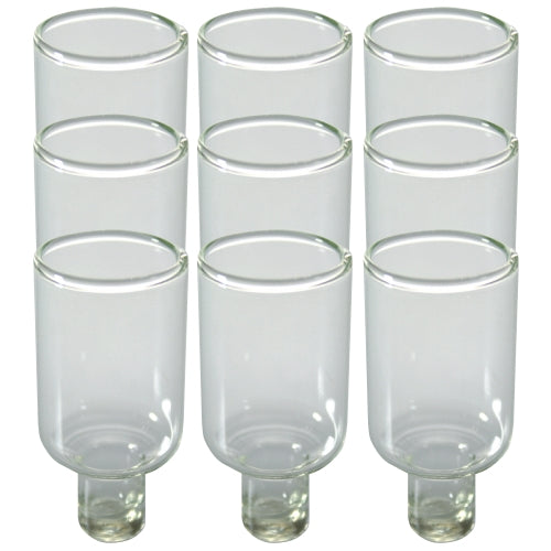 Nine Glass Oil Cups 4.5 cm - Narrow