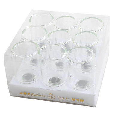 Nine Glass Oil Cups 5 cm -Wide