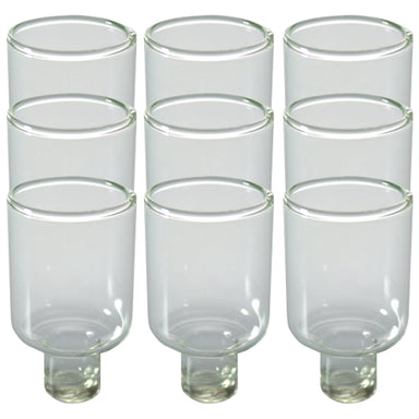 Nine Glass Oil Cups 5 cm -Wide