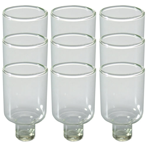 Nine Glass Oil Cups 5 cm -Wide