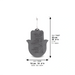 Polymer "Cement" Hamsa 19 cm- Hebrew Bussiness Blessing