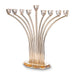 Metal Menorah with Crystal base 42cm