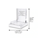 Acrylic Stand for "Memo" Paper 12*12.5 cm - Silver