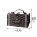 Faux Leather Etrog Box 11x19x13 cm- with Silver Diamond Shape Print
