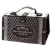 Faux Leather Etrog Box 11x19x13 cm- with Silver Diamond Shape Print