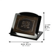 Mahagony Wooden Shtender with Leatherette Plaque 35x38x6 Cm-"ve'hagita" Inscription