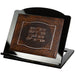 Mahagony Wooden Shtender with Leatherette Plaque 35x38x6 Cm-"ve'hagita" Inscription