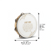Miriam Drum with a Print Mizmor L'toda, 25 cm