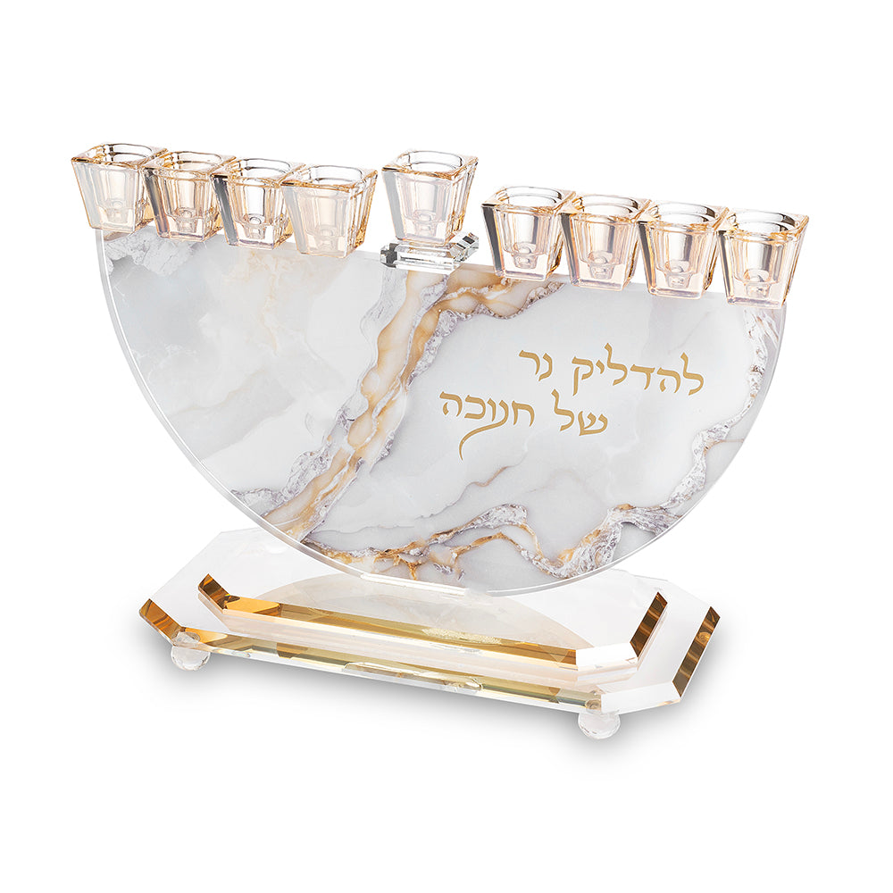 Crystal Elegant Menorah 29x30 cm