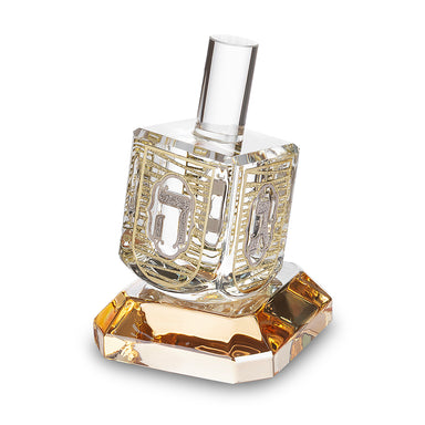 Crystal Dreidel 11 cm With Metal Plaque- N.g.h.poh