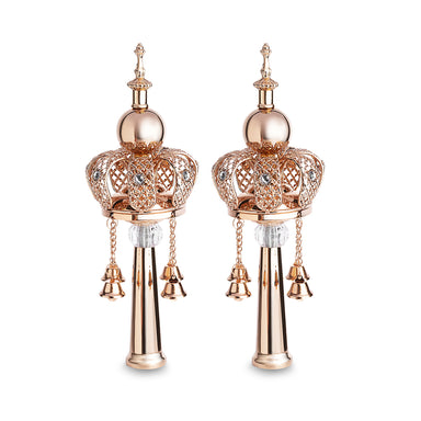 Pair of Rimonim for Torah 25 cm gold