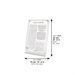 Lucit Blessings 21 cm- Hanukah Candle Lighting, White with Gold