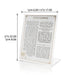 Lucit Blessings 22 cm- Hanukah Candle Lighting, White with Gold