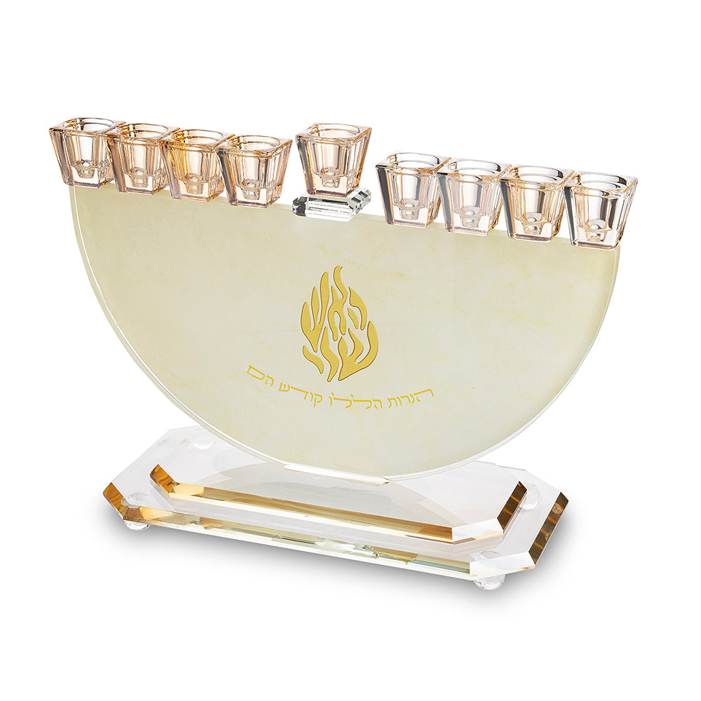 Crystal Elegant Menorah 29x30 cm