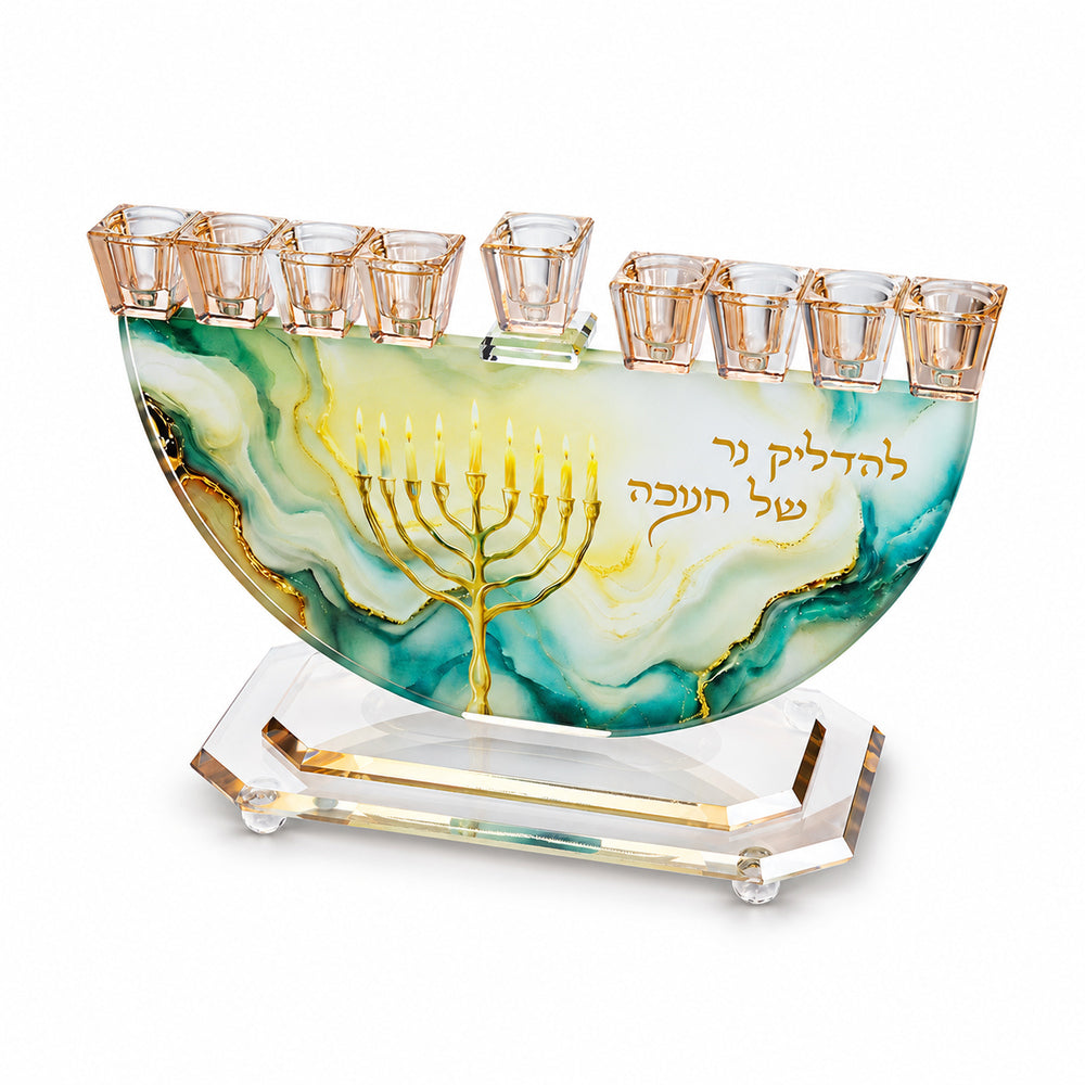 Crystal Elegant Menorah 29x30 cm