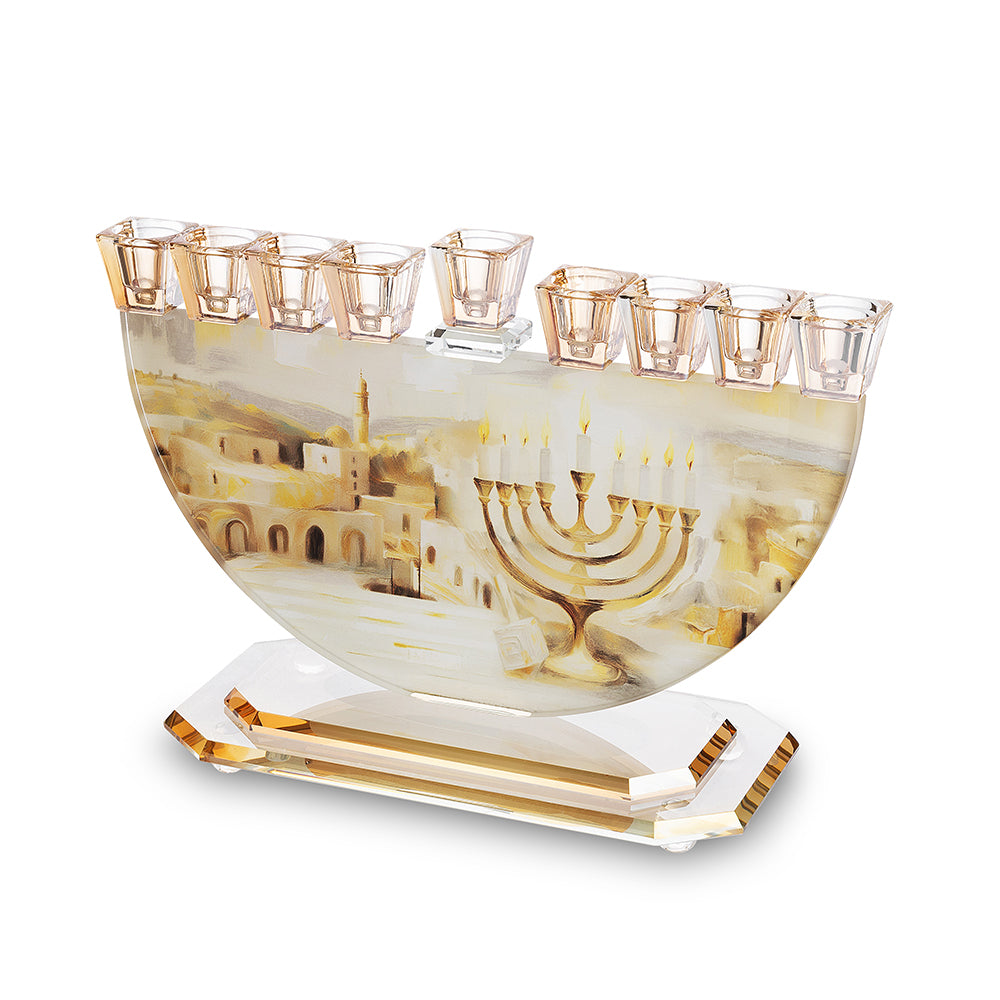 Crystal Elegant Menorah 29x30 cm