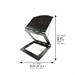 Elegant Shtender 35*32 cm, 3 Levels with Leatherette Plaque