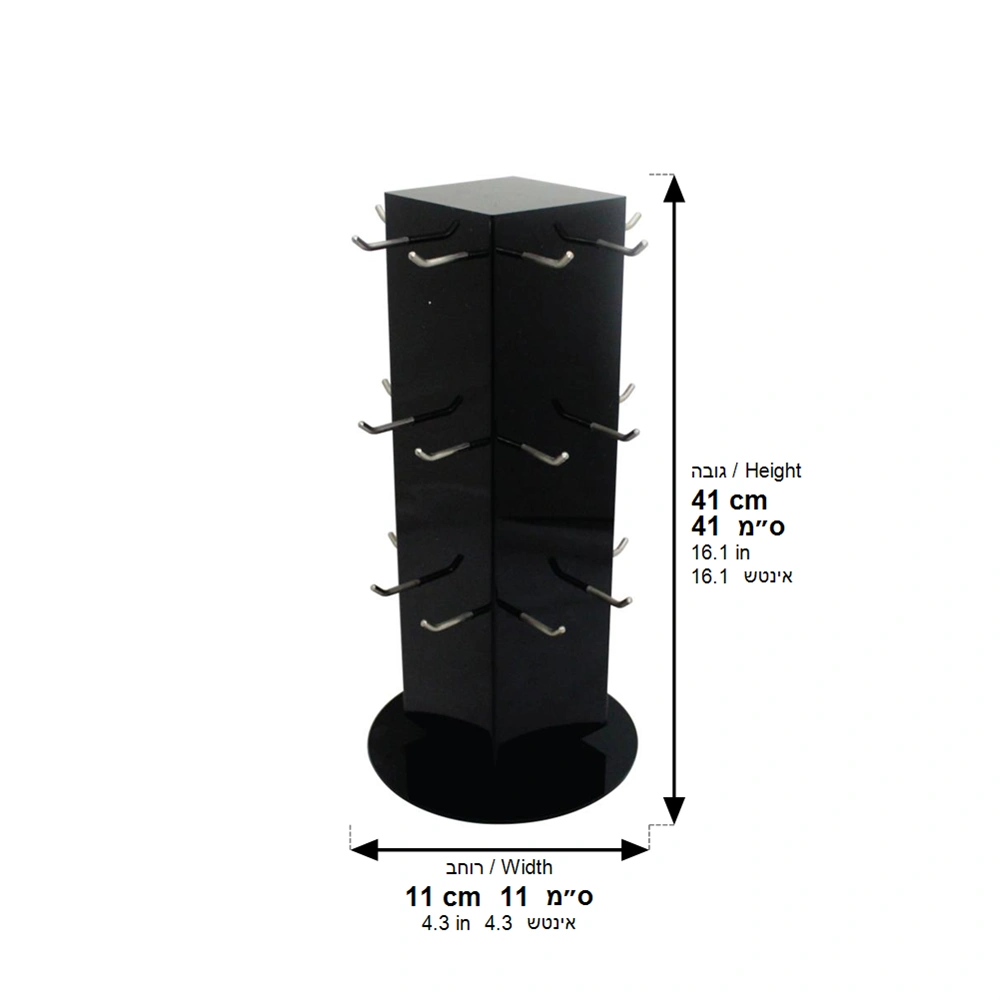 Lucite Stand for Keyholders 41 cm- 24 Hooks