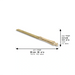 Elegant Knife 35 cm with Metal Handle - Gold