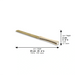 Elegant Knife 35 cm with Metal Handle - Gold