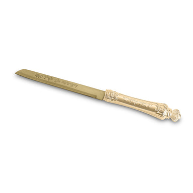 Elegant Knife 35 cm with smooth blade and Metal Handle - Gold