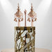 Pair of Rimonim for H'aftara 26 cm- Rose Gold