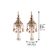 Pair of Rimonim for H'aftara 26 cm- Rose Gold
