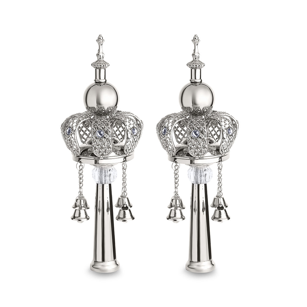 Pair of Rimonim for Torah 25 cm silver