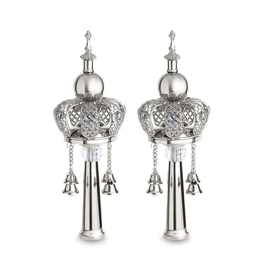 Pair of Rimonim for Torah 25 cm silver