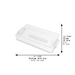 Elegant Acrilic Tray 32x17 cm- Silver