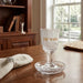 Crystal Kiddush Cup 14.5 cm with stem - Silver text